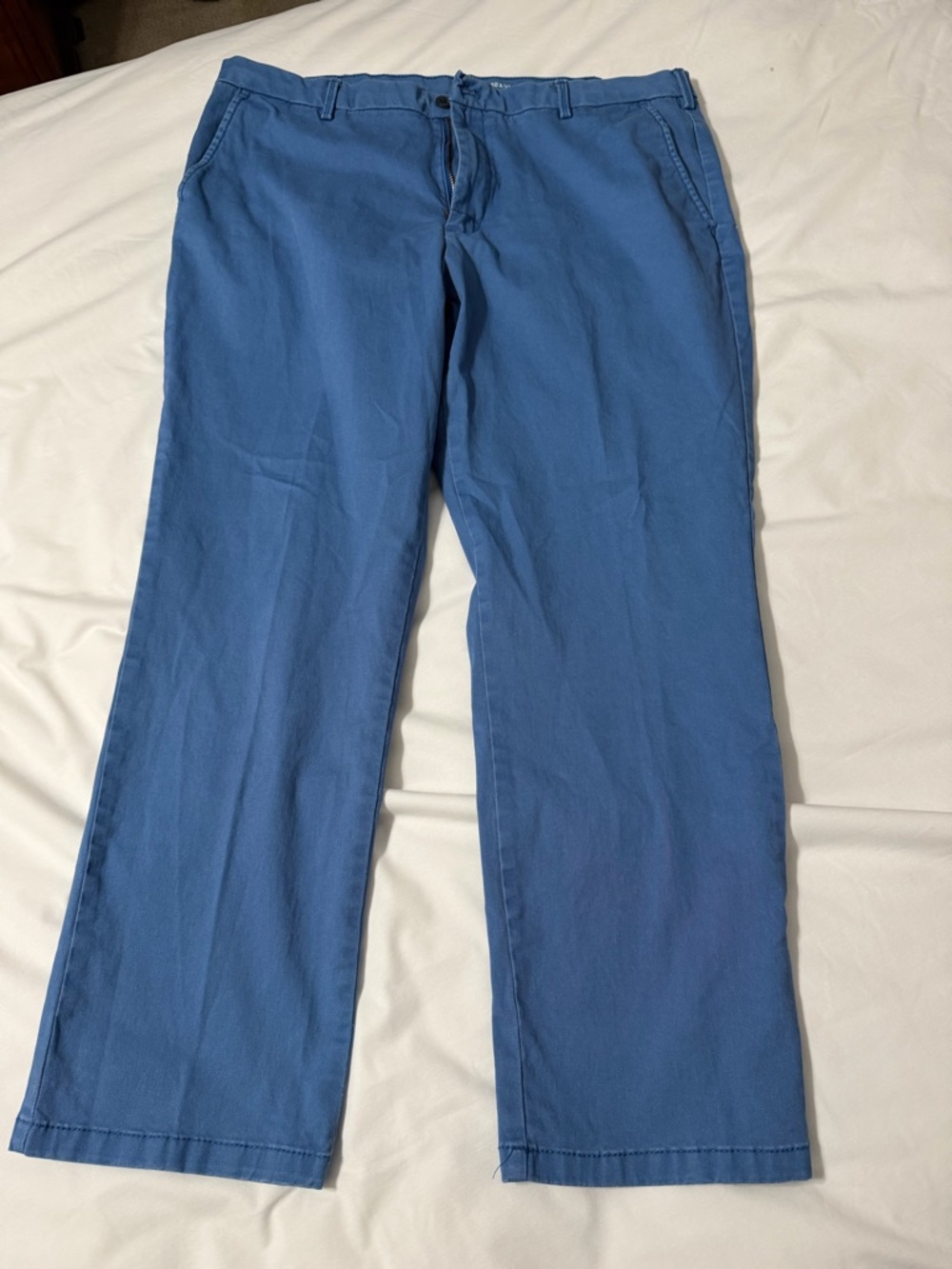 Izod mens Blue Straight-Leg chinos